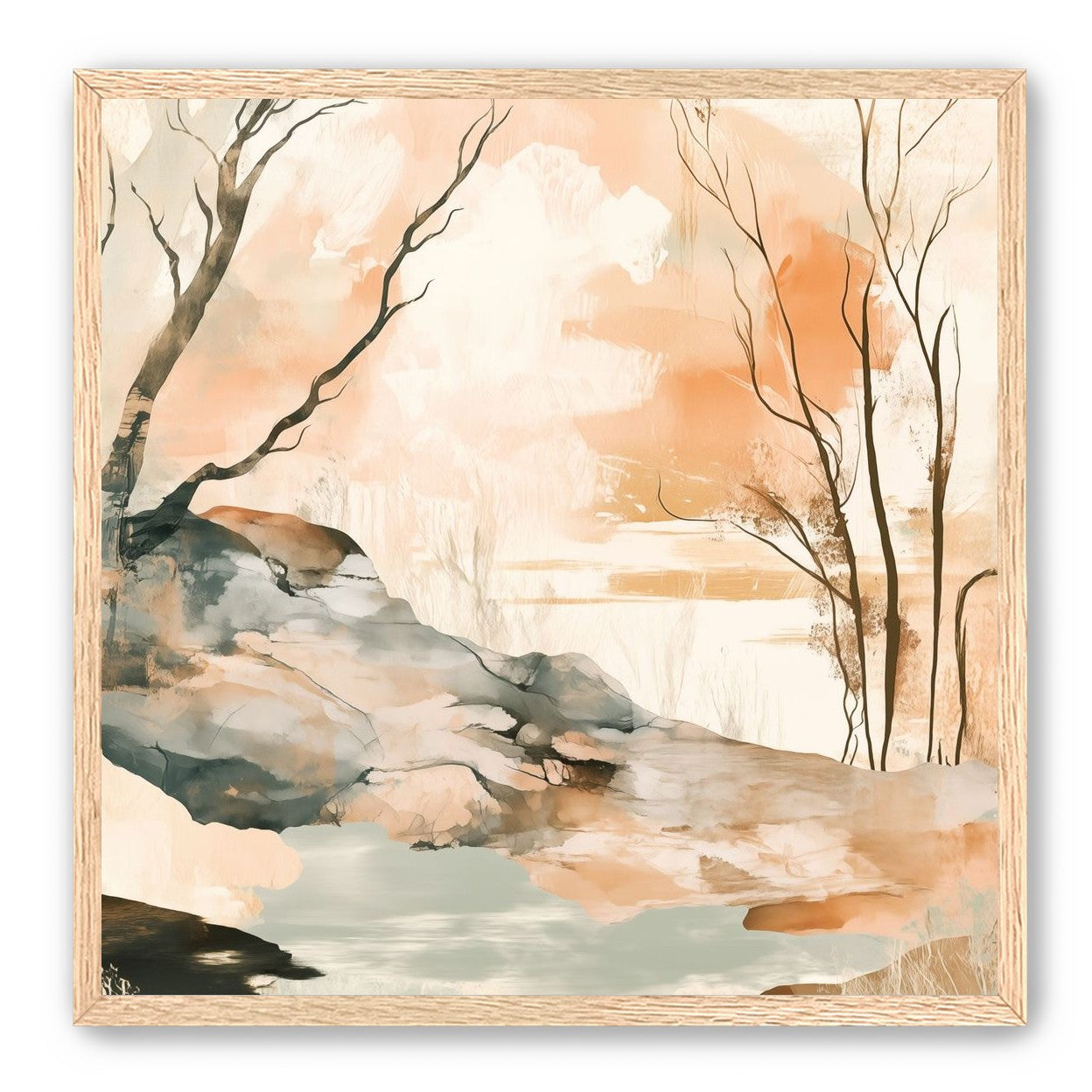 Ink Wash Over Stone Texture