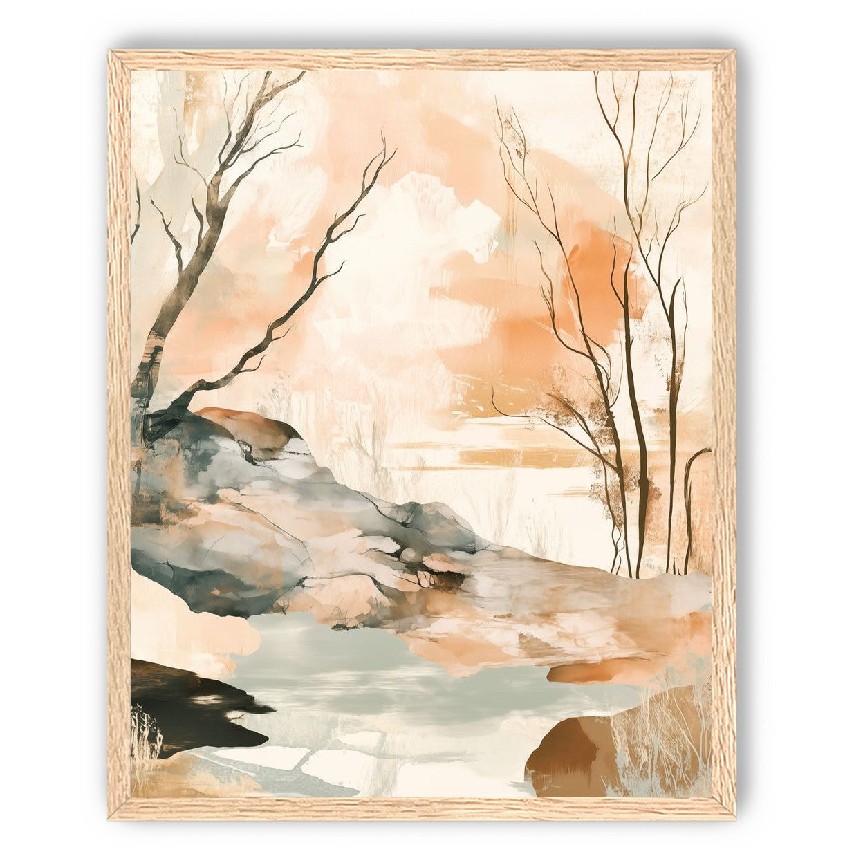 Ink Wash Over Stone Texture