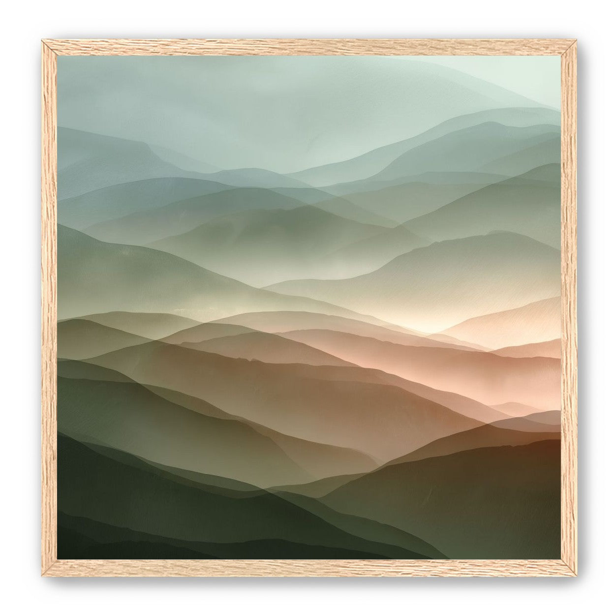 Mountains in Haze