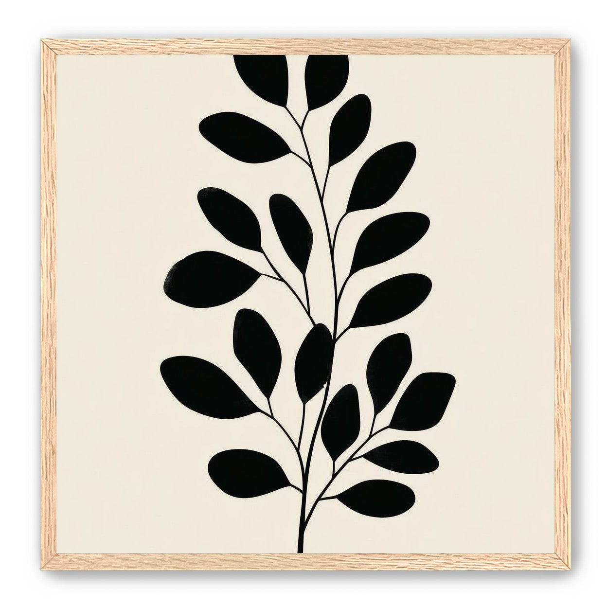 Plant Cutout on Cream