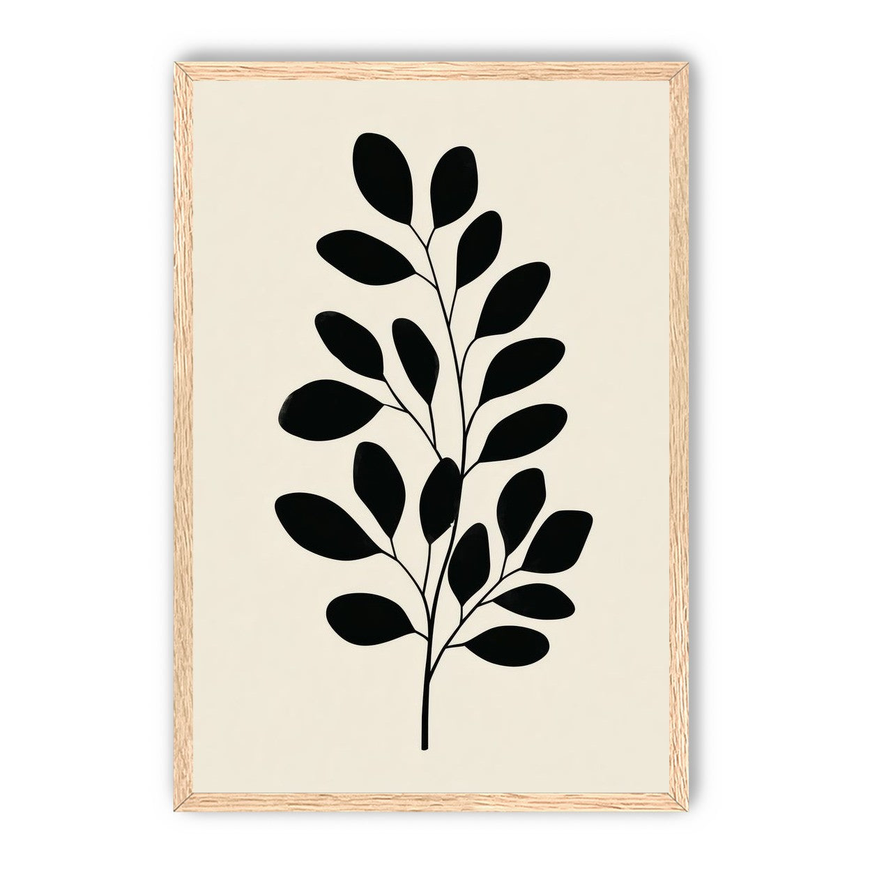 Plant Cutout on Cream