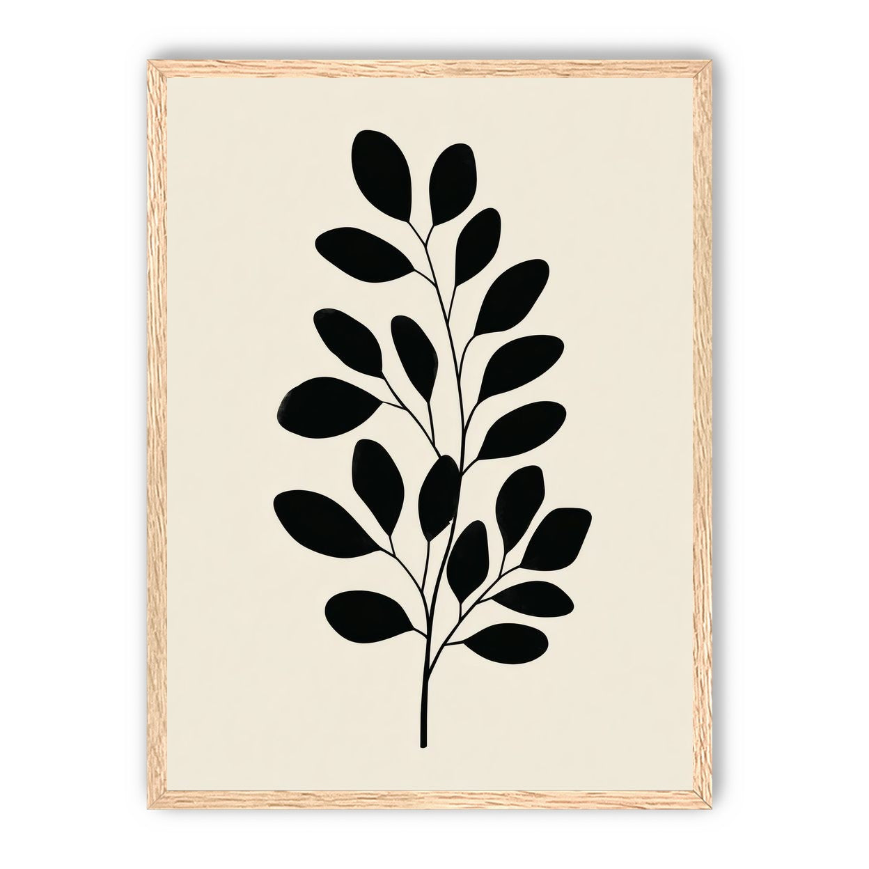 Plant Cutout on Cream
