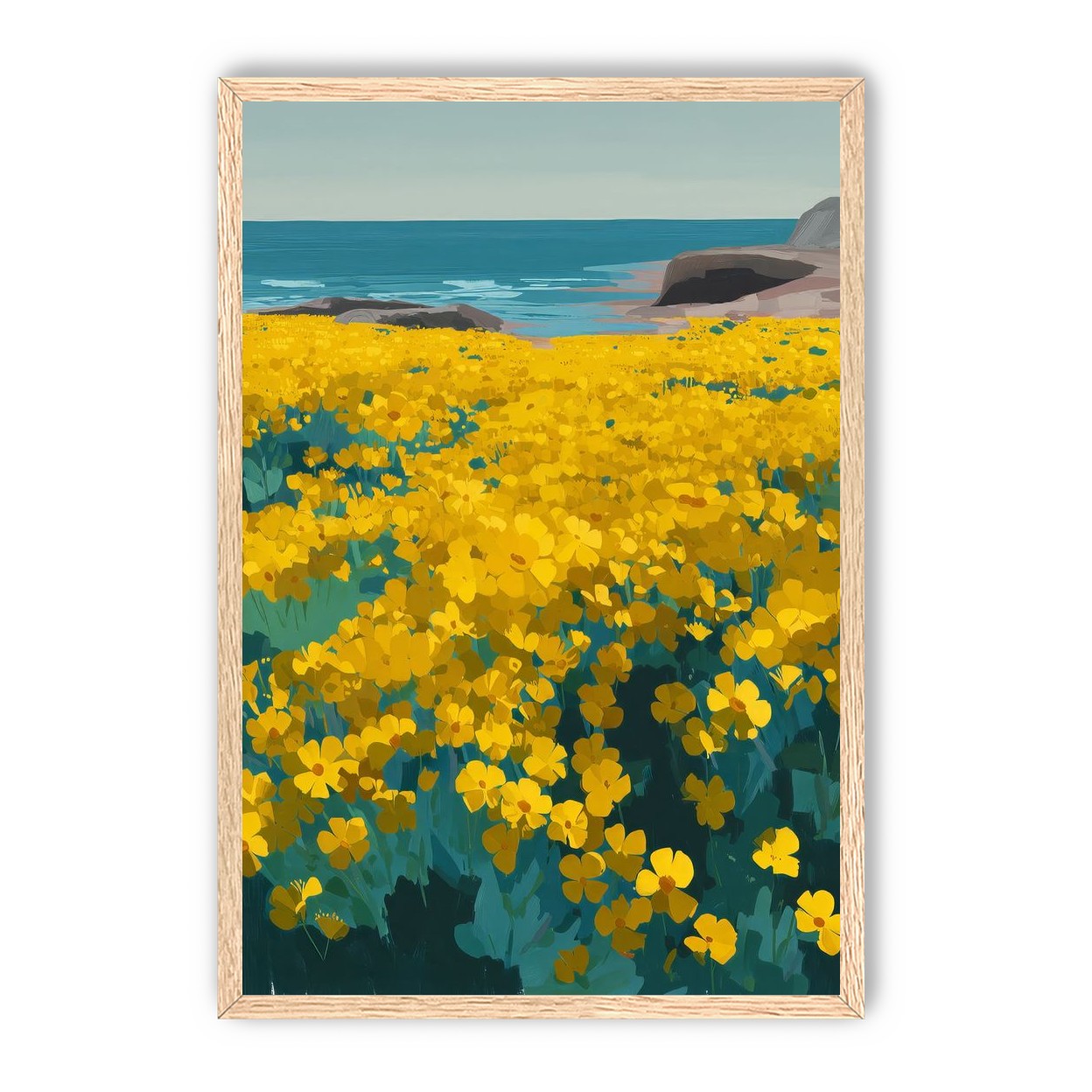 Yellow Coastal Wildflowers
