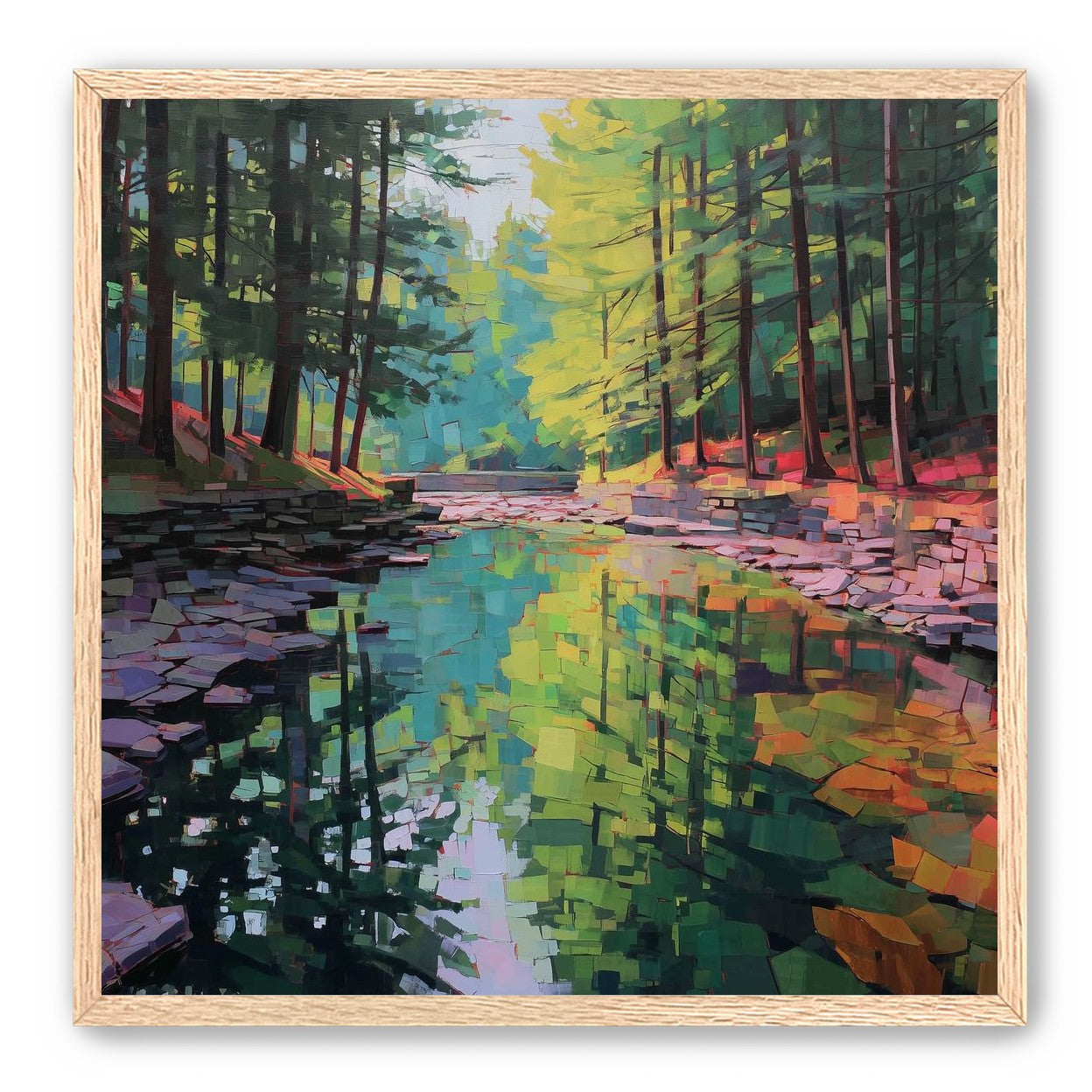Worn Stones Along a Quiet Creek