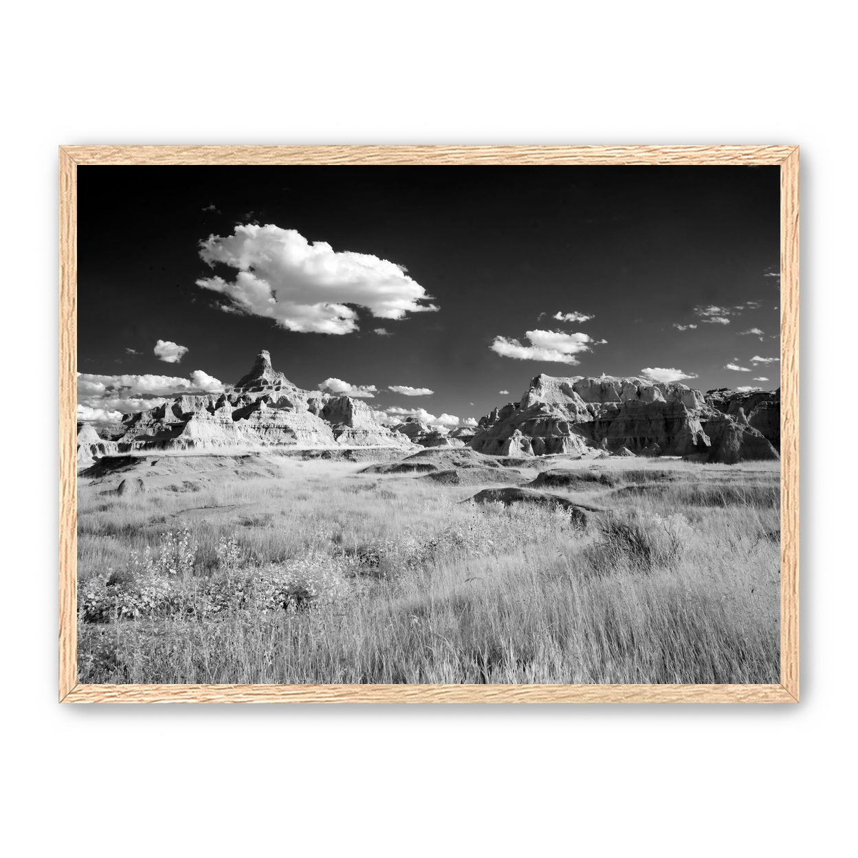 Badlands in Monochrome