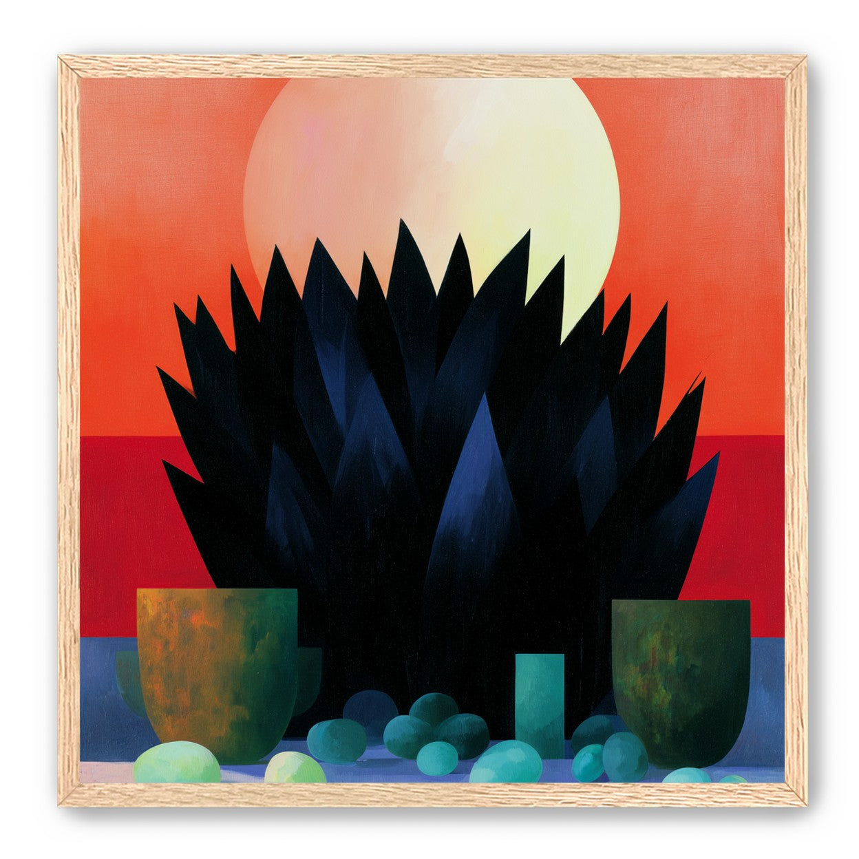 Fruit before the pale sun