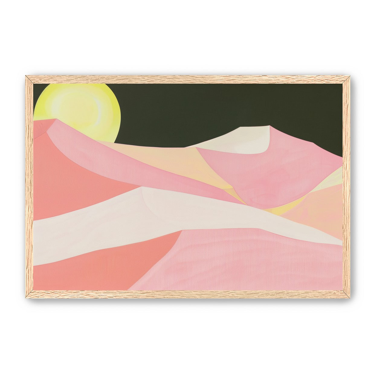 Sun over folded dunes