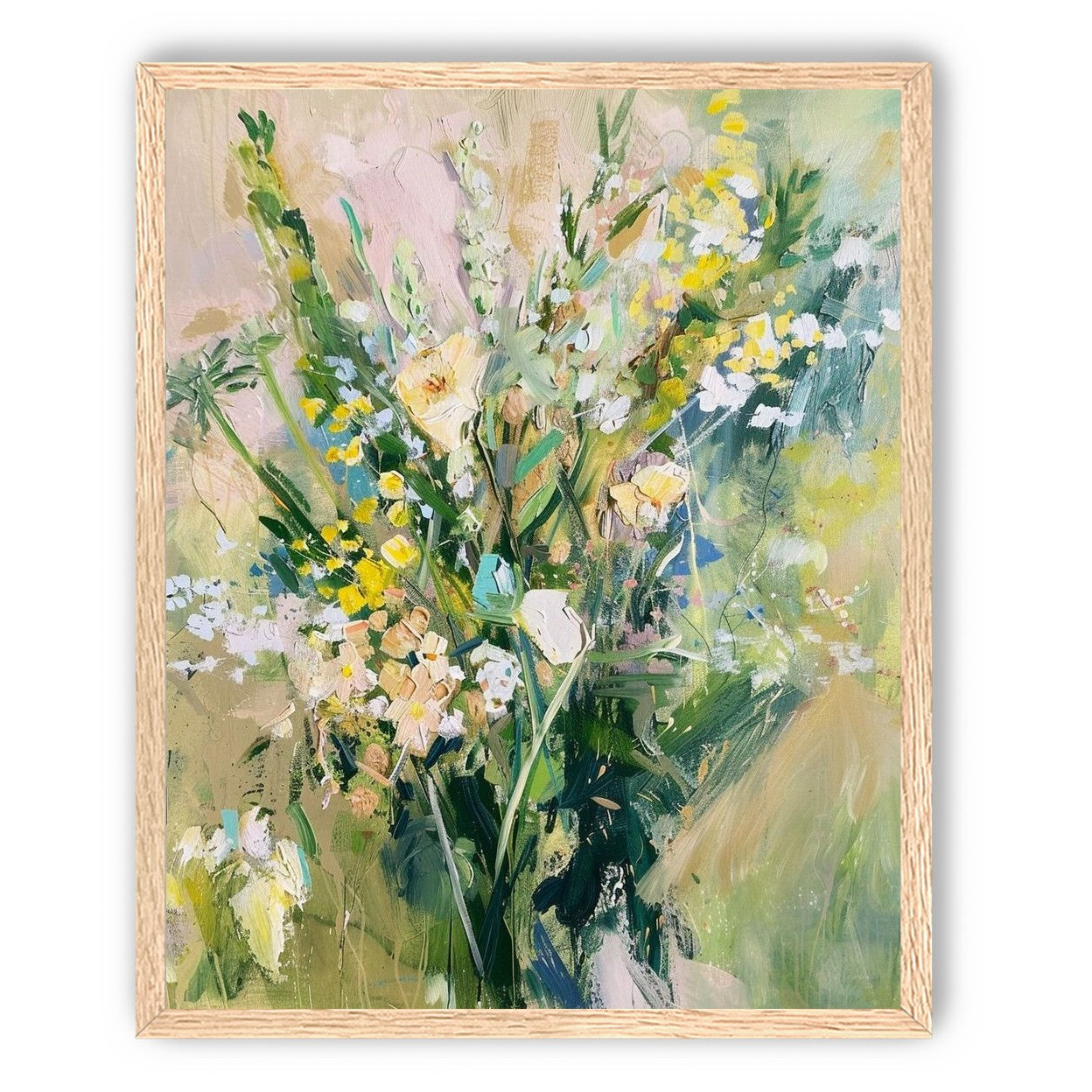 Wildflowers leaning into light