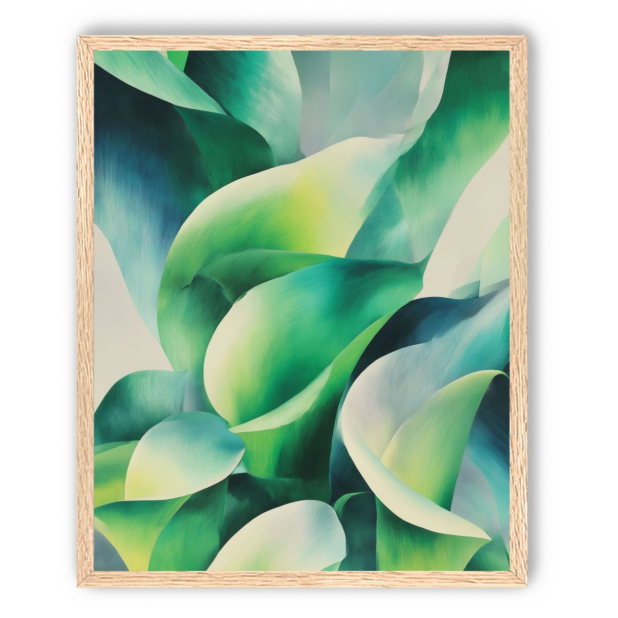 Calla lilies among green shadows
