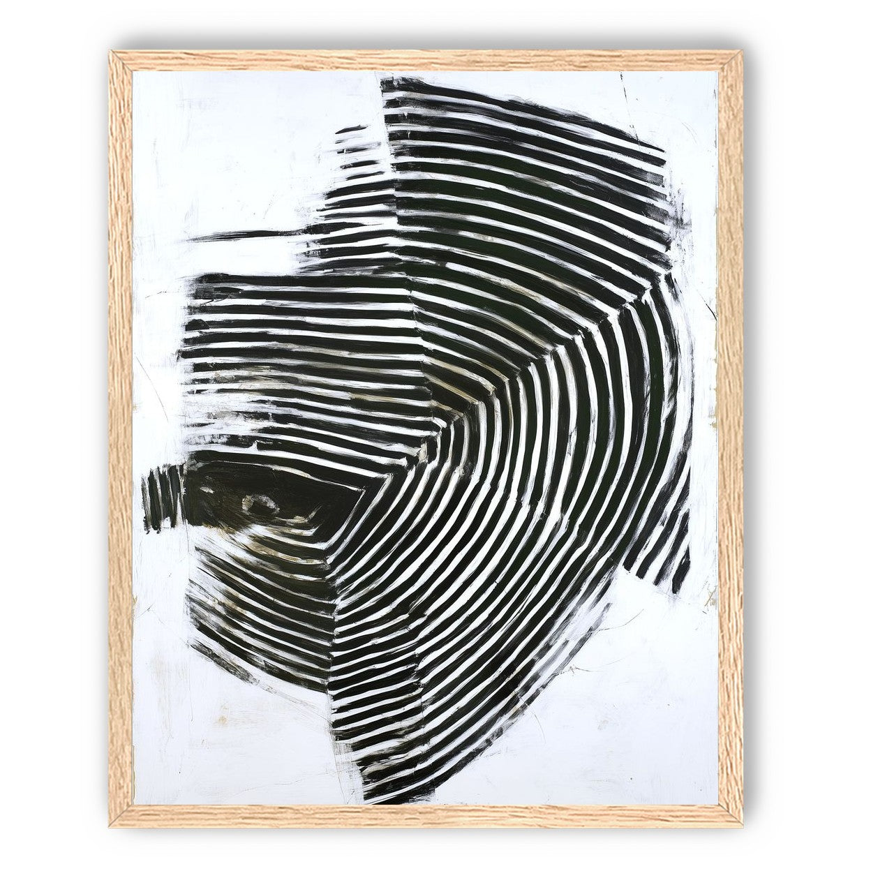 Black bands in white scrape