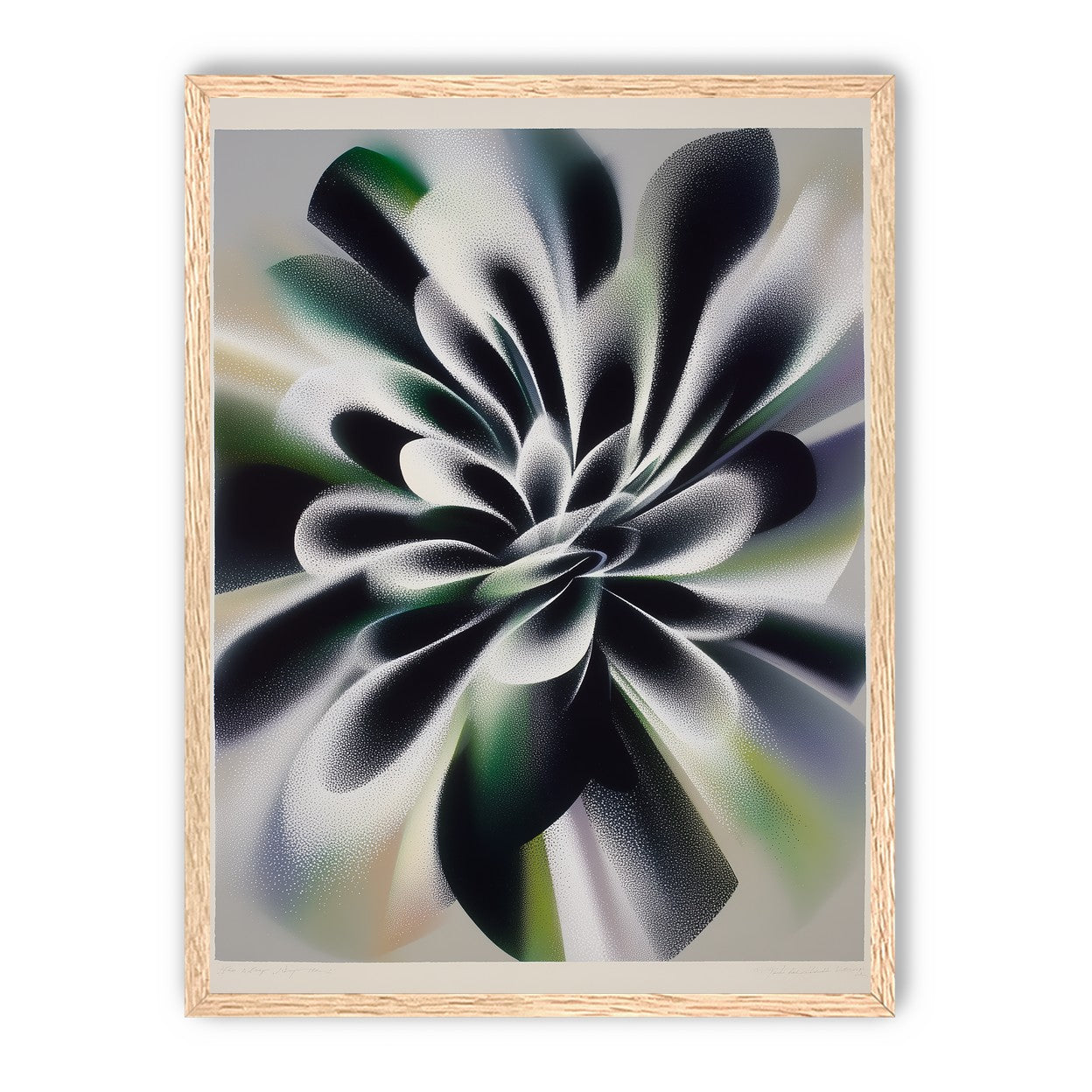Speckled bloom in motion