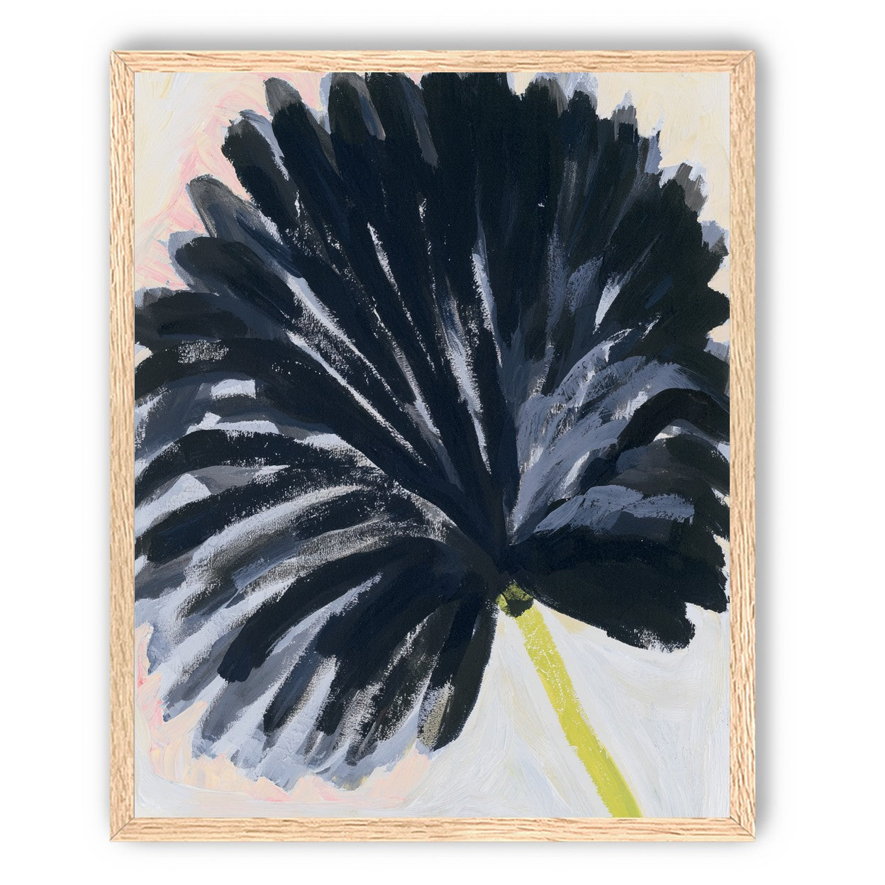 Black petals in pale light