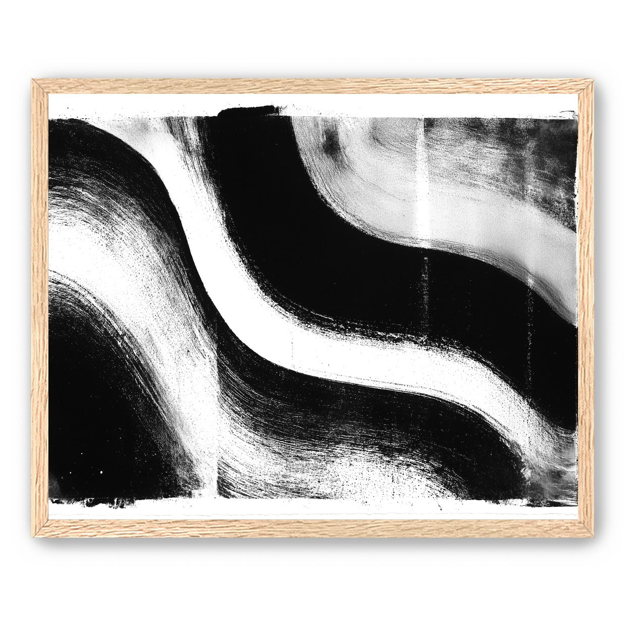 White cut through black