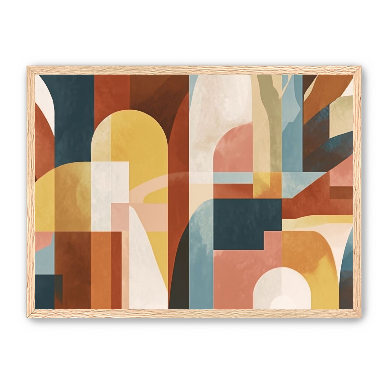 Ochre and Teal Held Apart