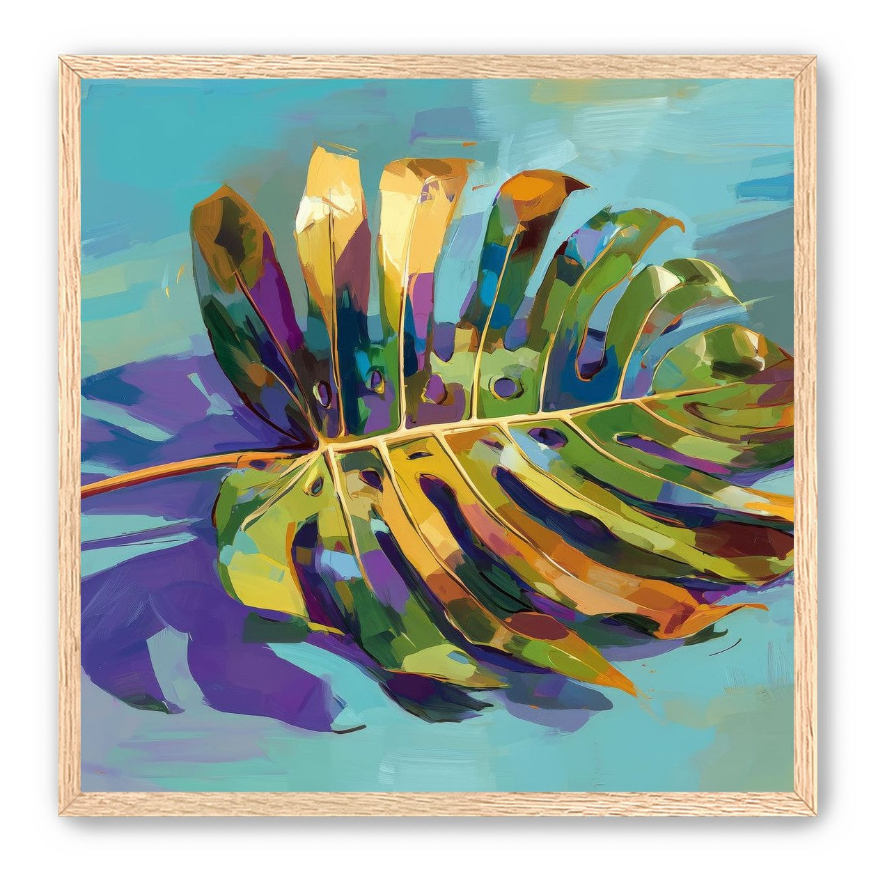 A Leaf Held in Color
