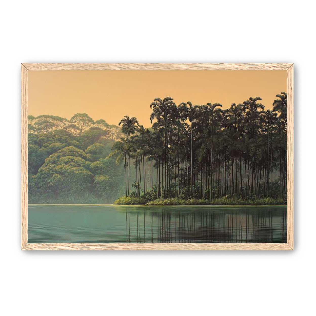 Tall Palms at Water