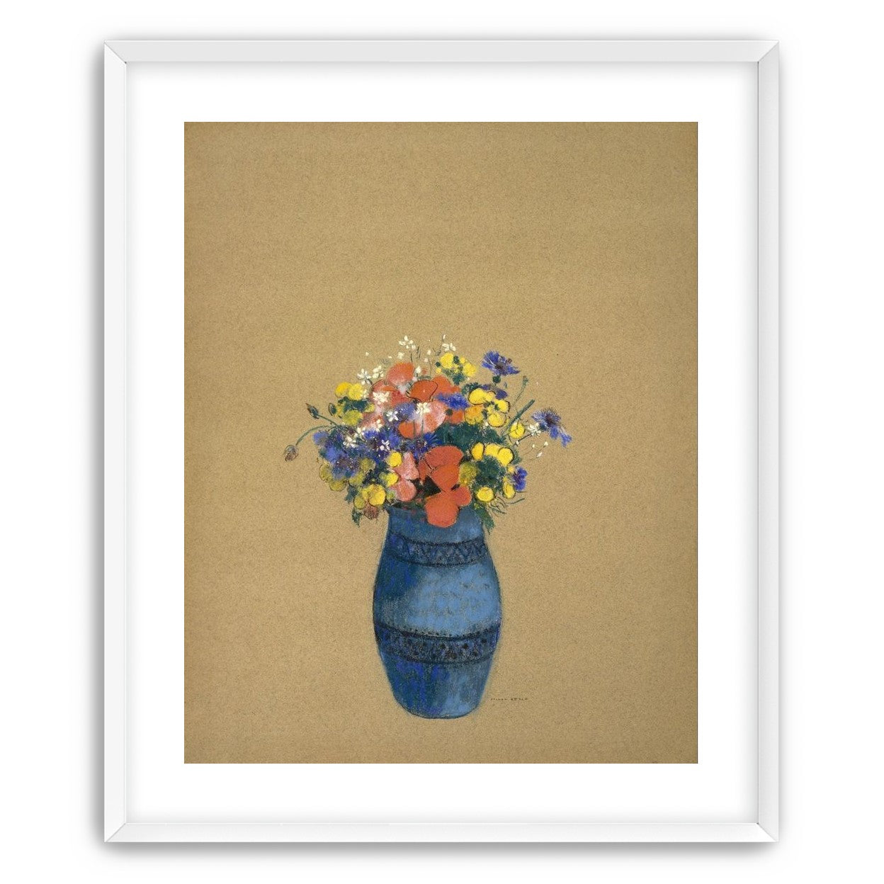 A quiet vase of wildflowers