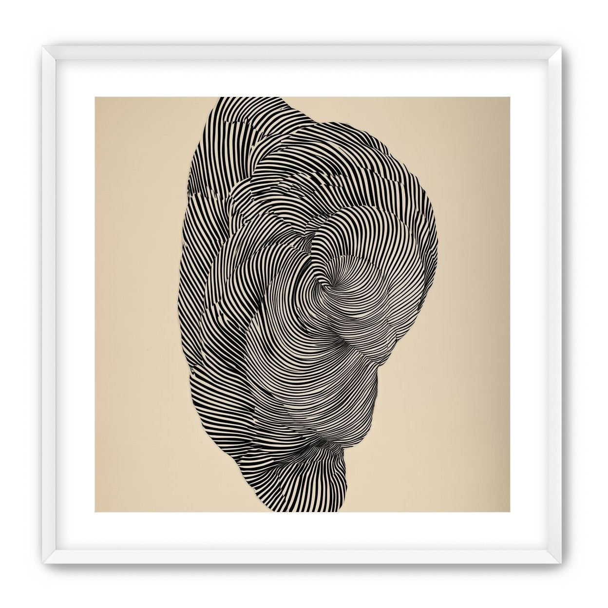 Vortex in a striped head