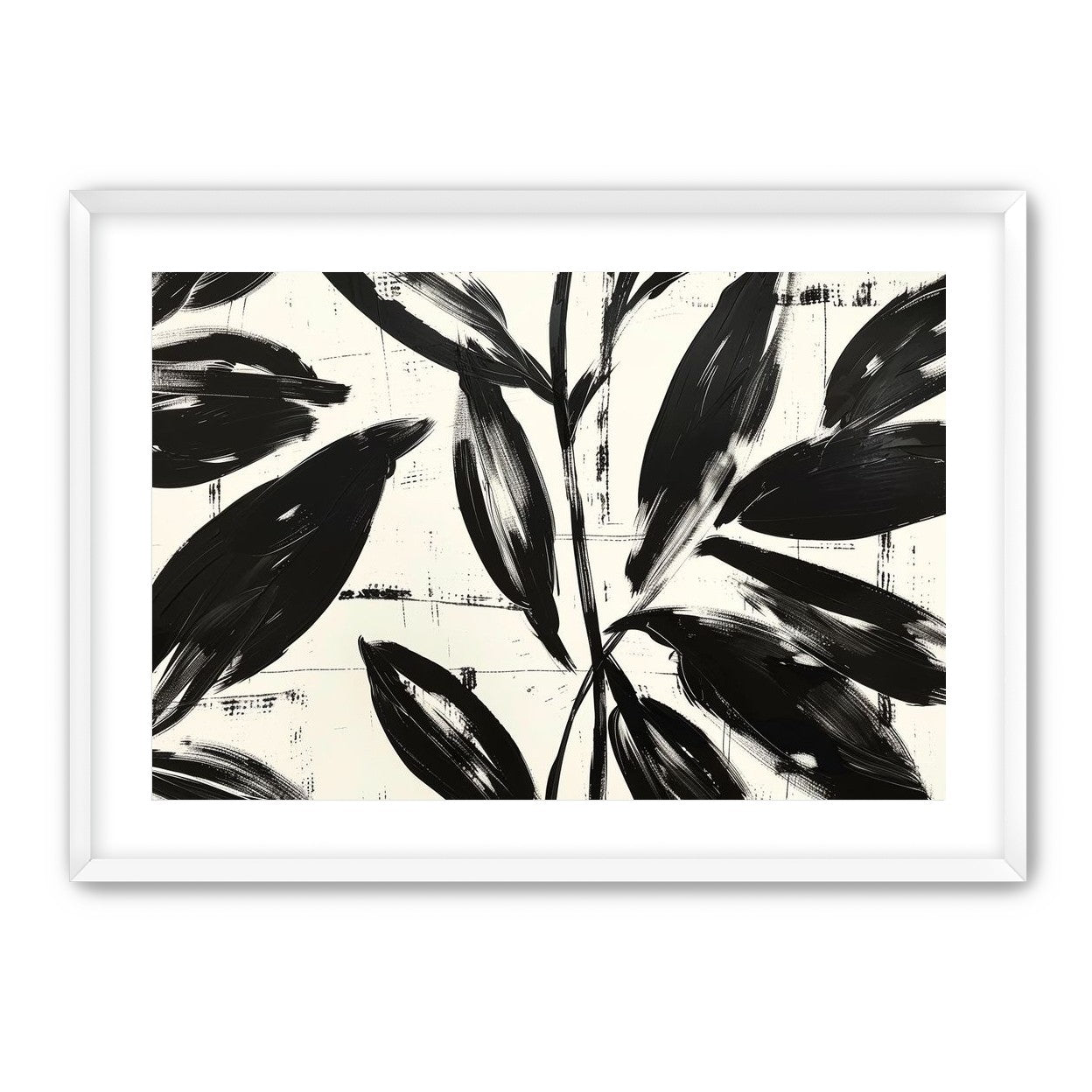 Leaves in black sweep