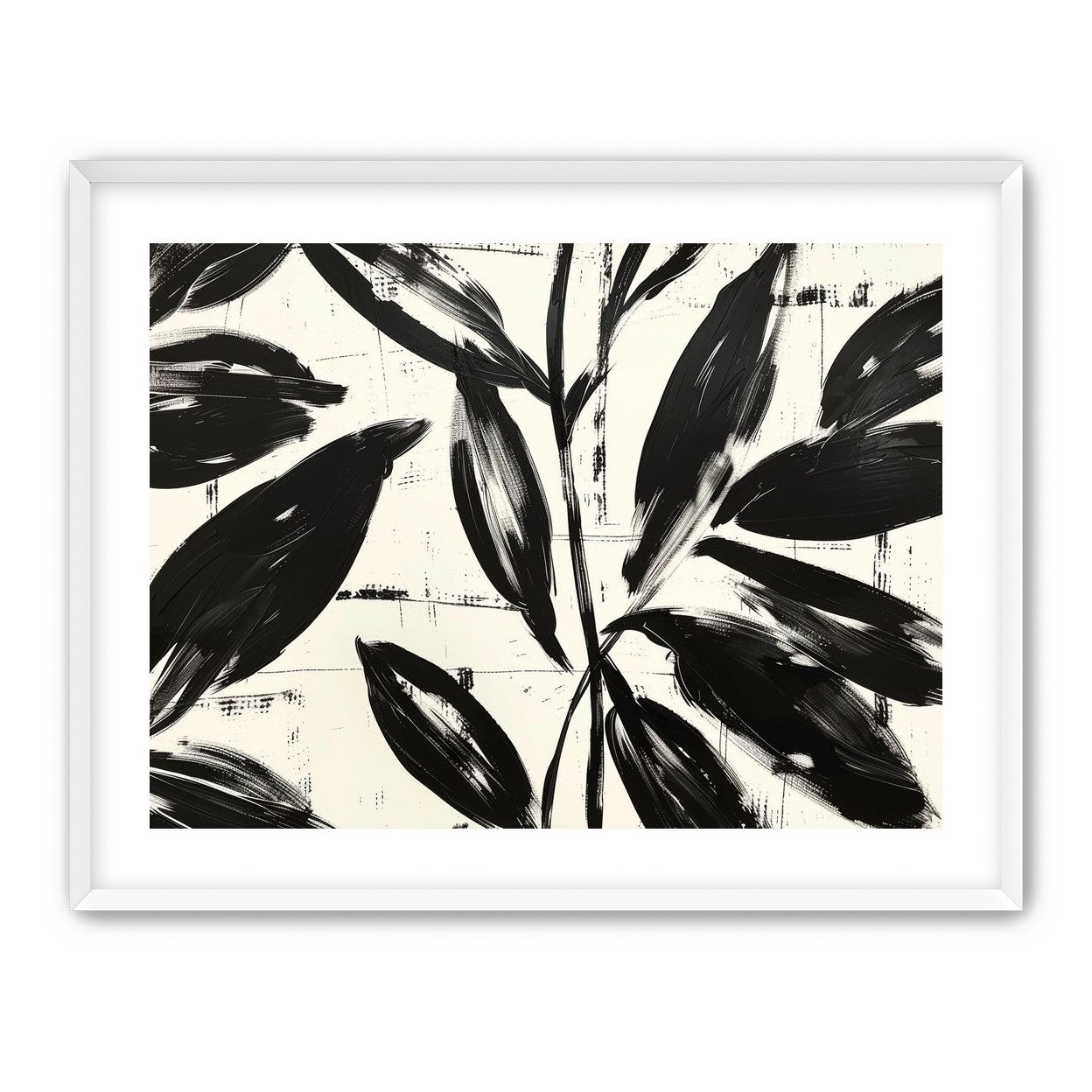 Leaves in black sweep