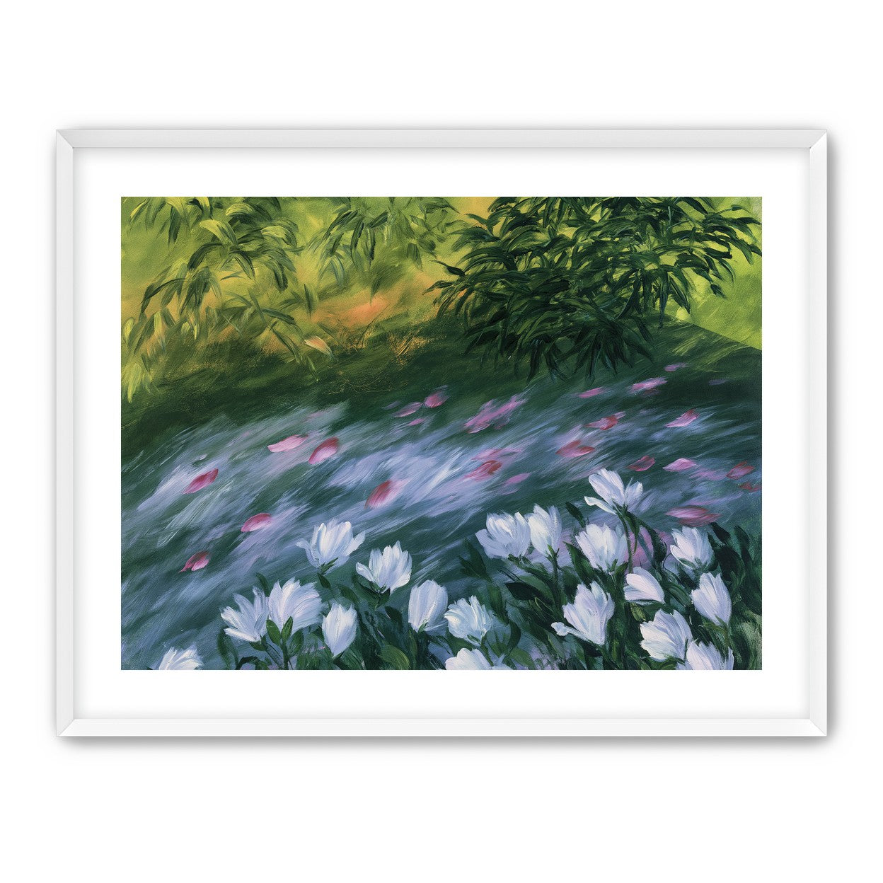Petals on the streambank