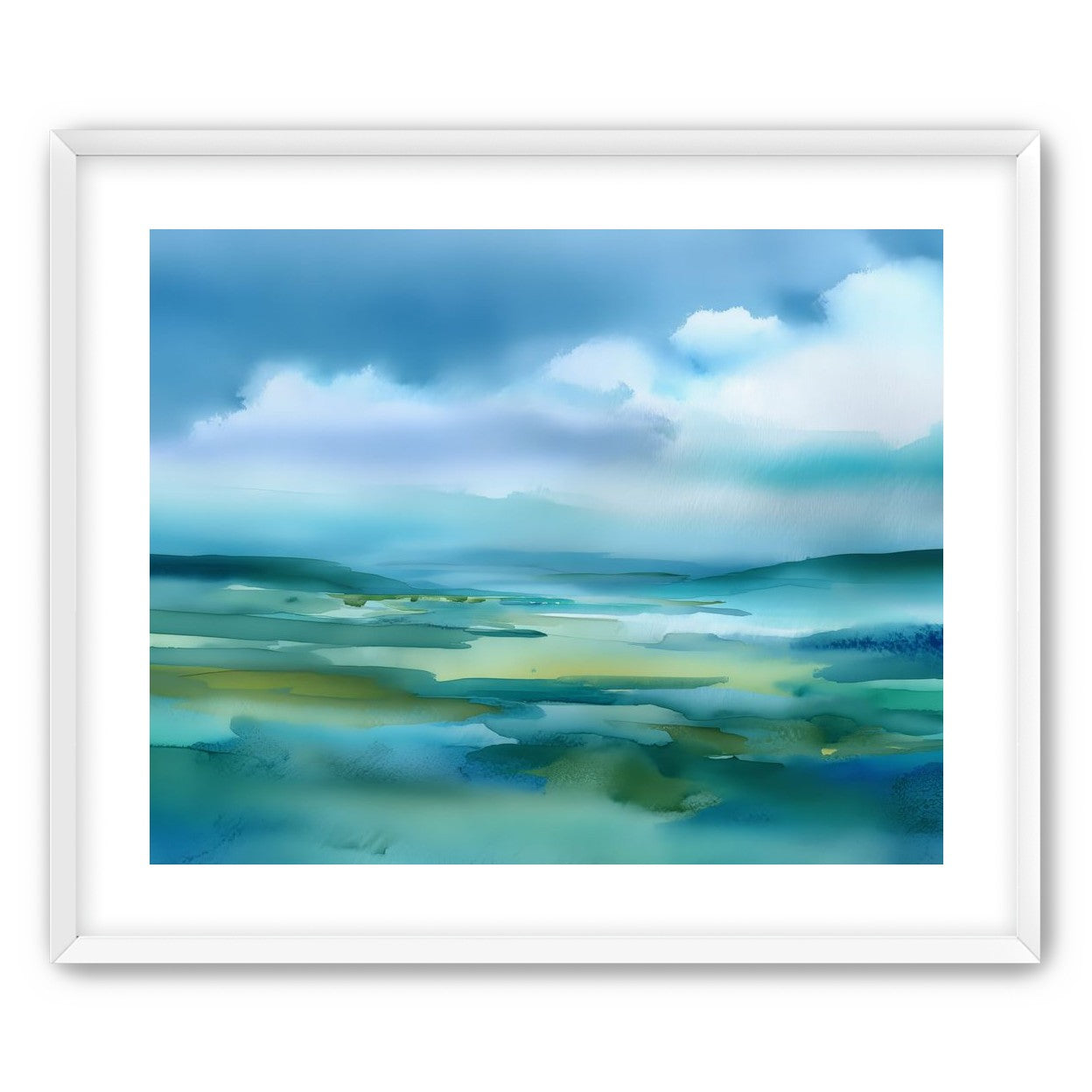 Teal Dissolving into Sky