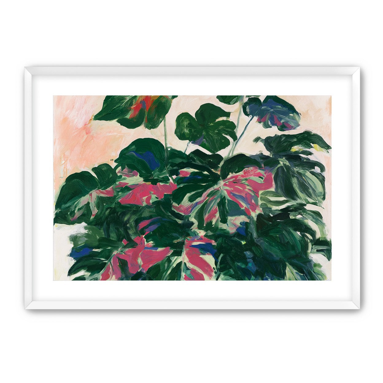 Leaves leaning into light