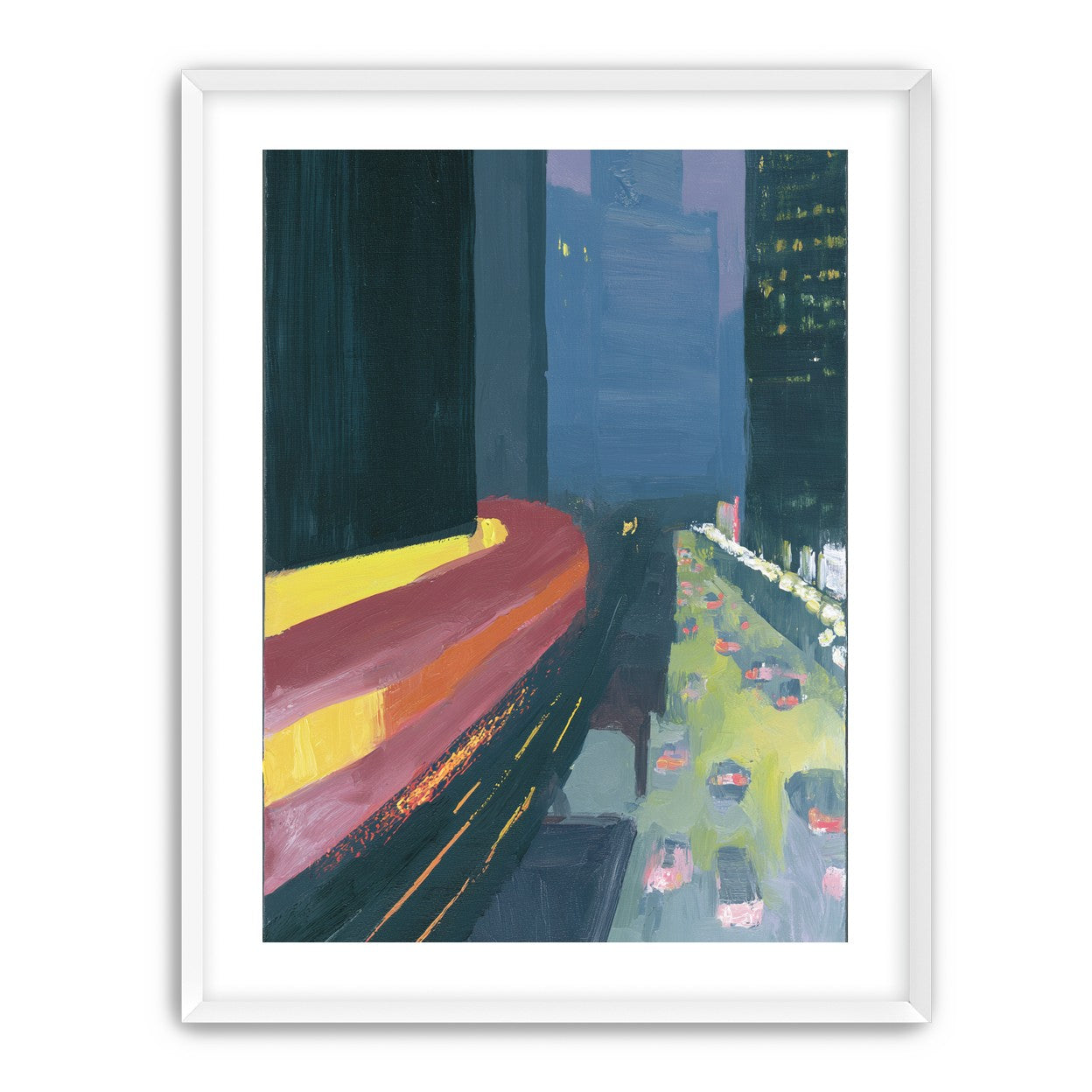 A bright bend downtown