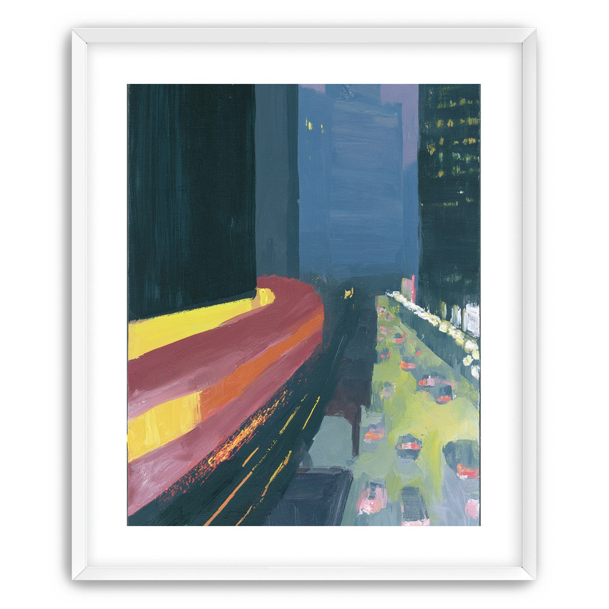 A bright bend downtown