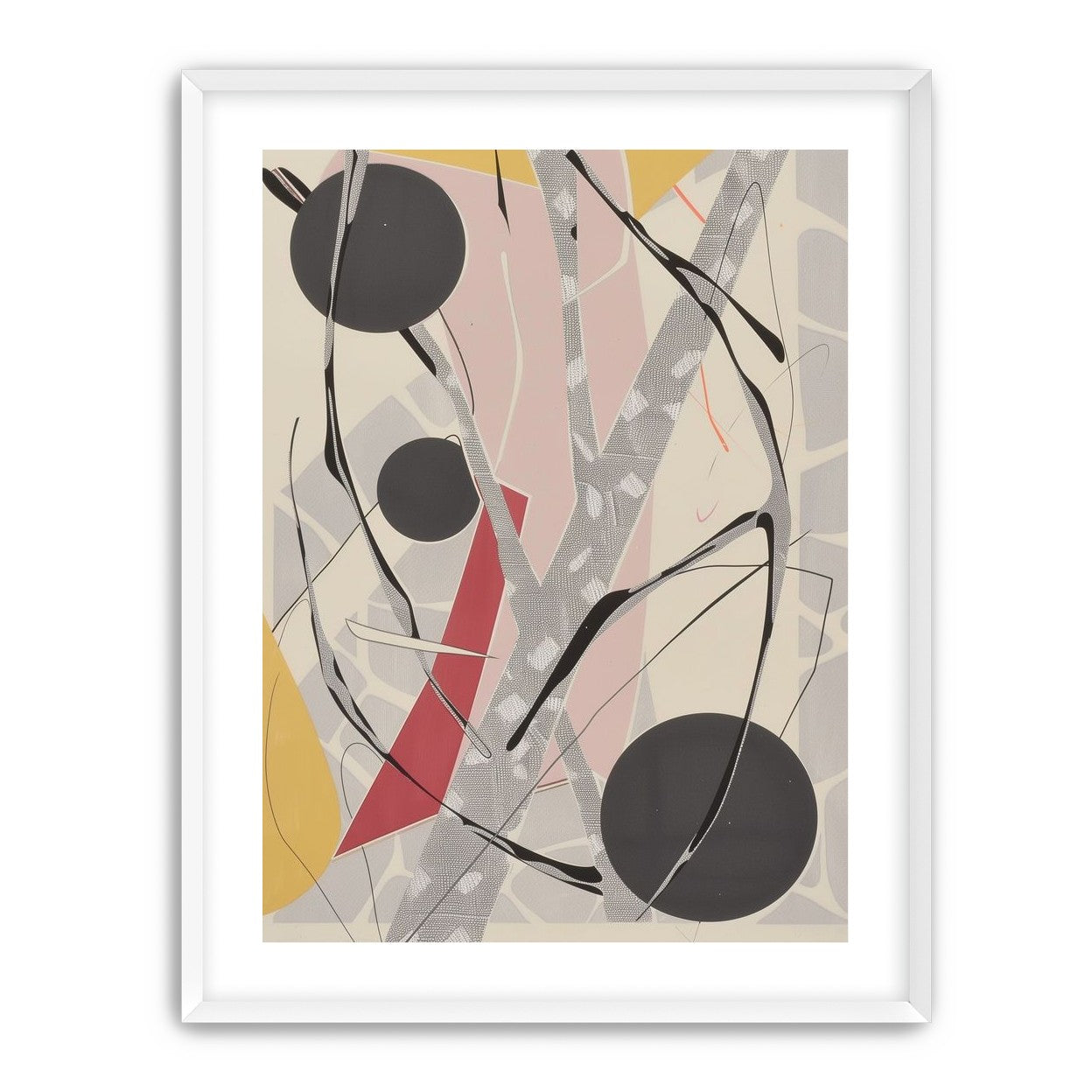 Layered circles with red wedge