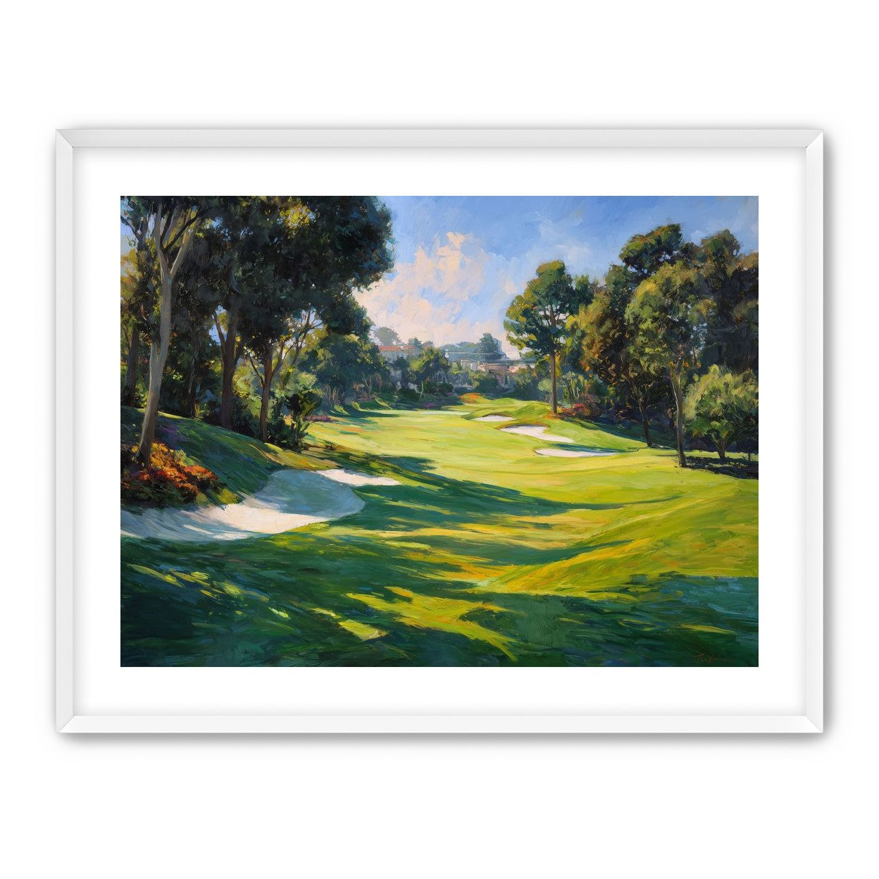 Ocean Haze Over Fairways