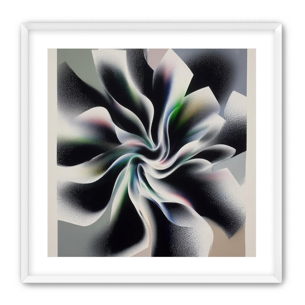 Spiral fold within pale blocks