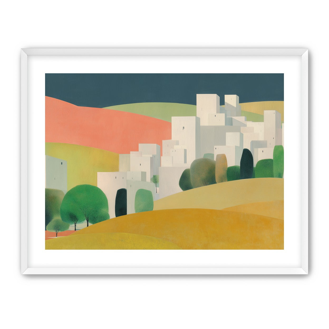 White towers in coral hills