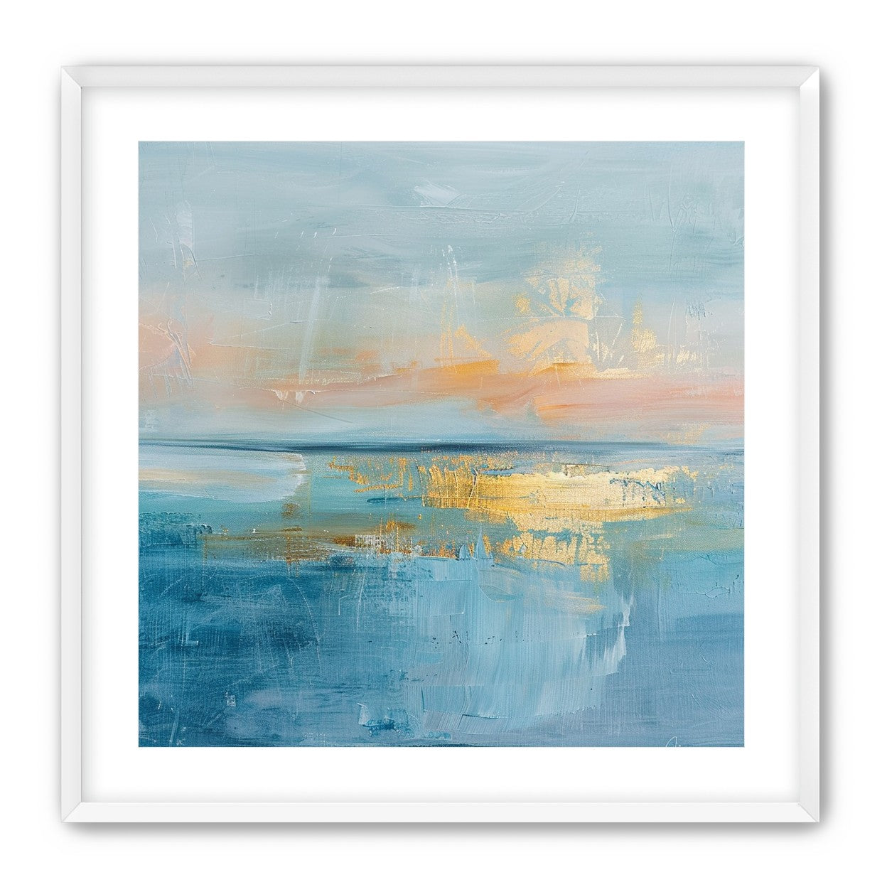Gold light on quiet water