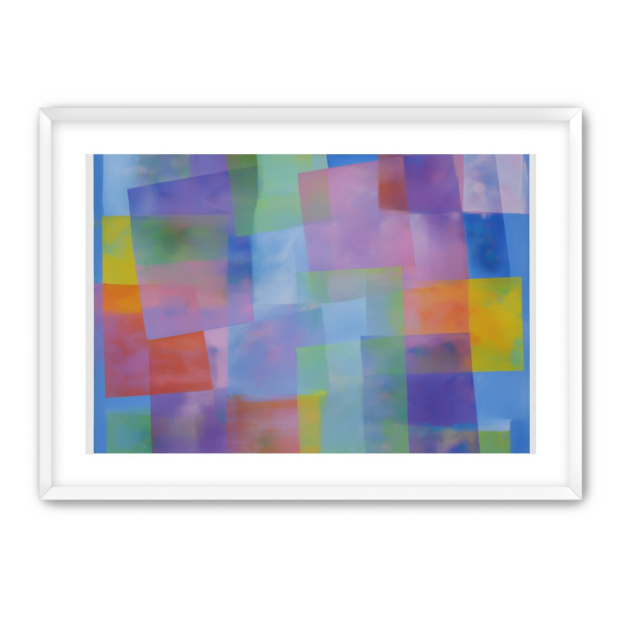 Blue field under shifting pastels
