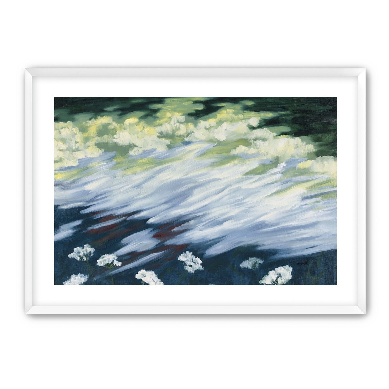 Wind skimming the wildflowers