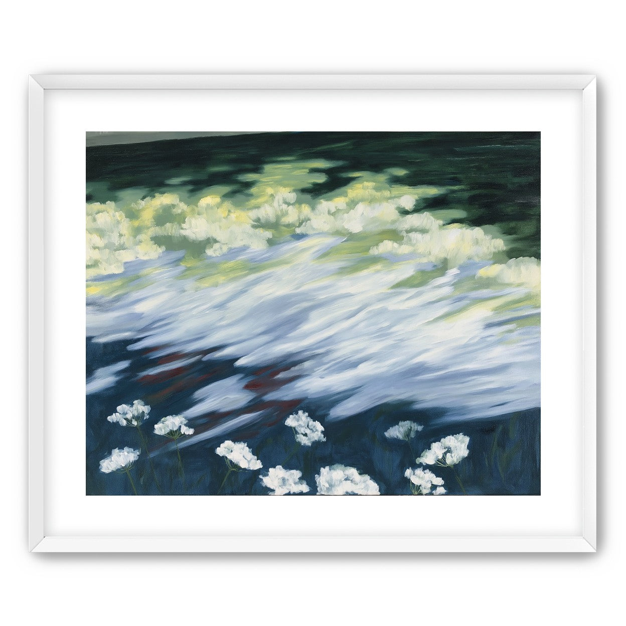 Wind skimming the wildflowers