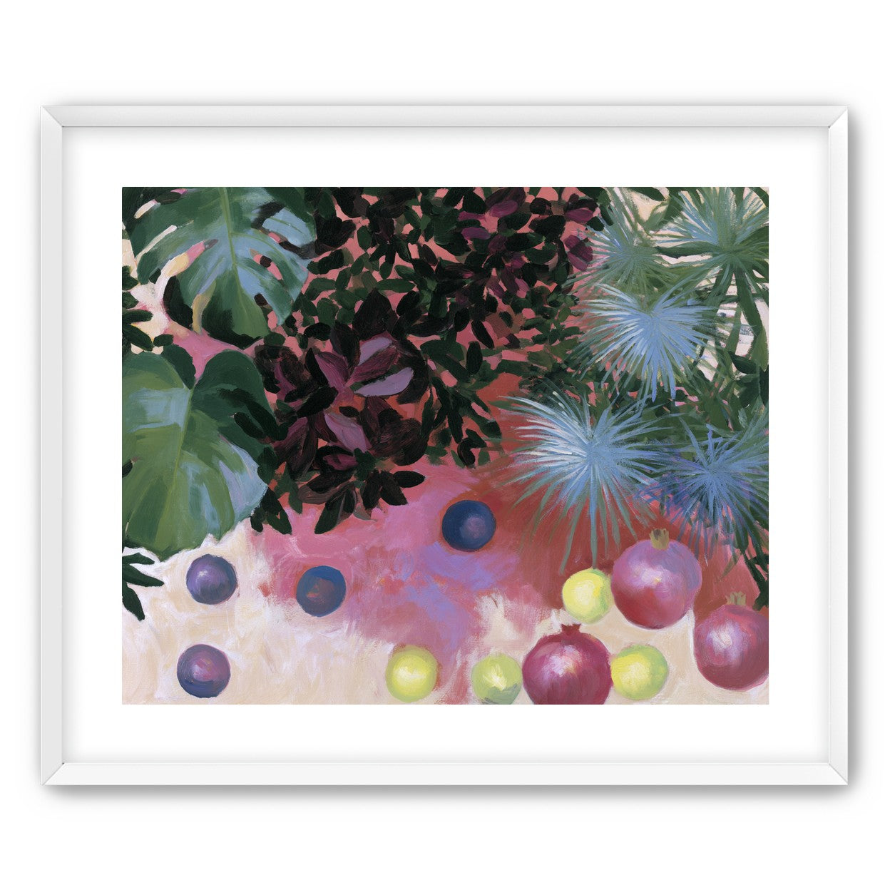 Fruit under heavy leaves