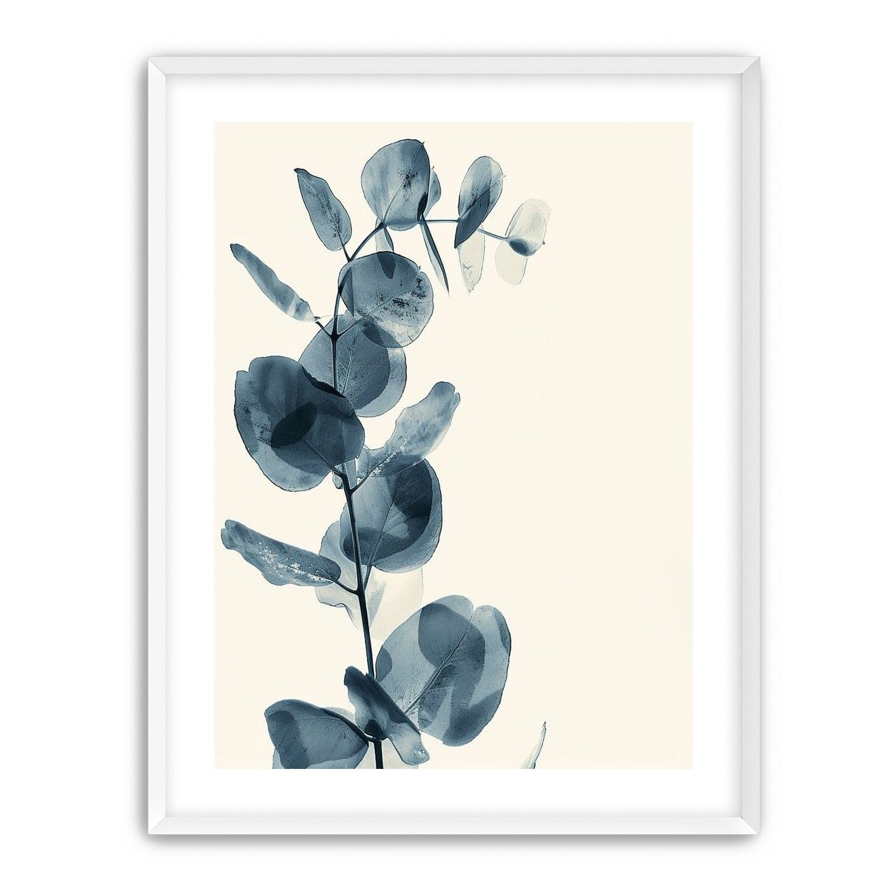 Blue leaves in quiet air
