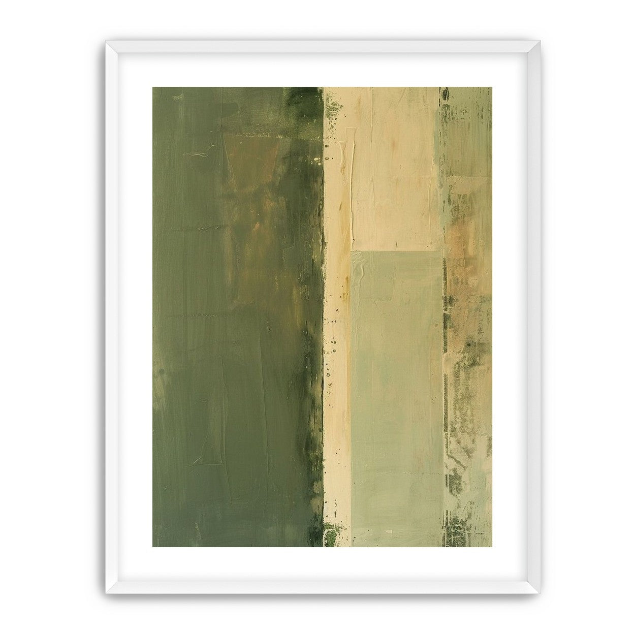 Pale seam in olive field
