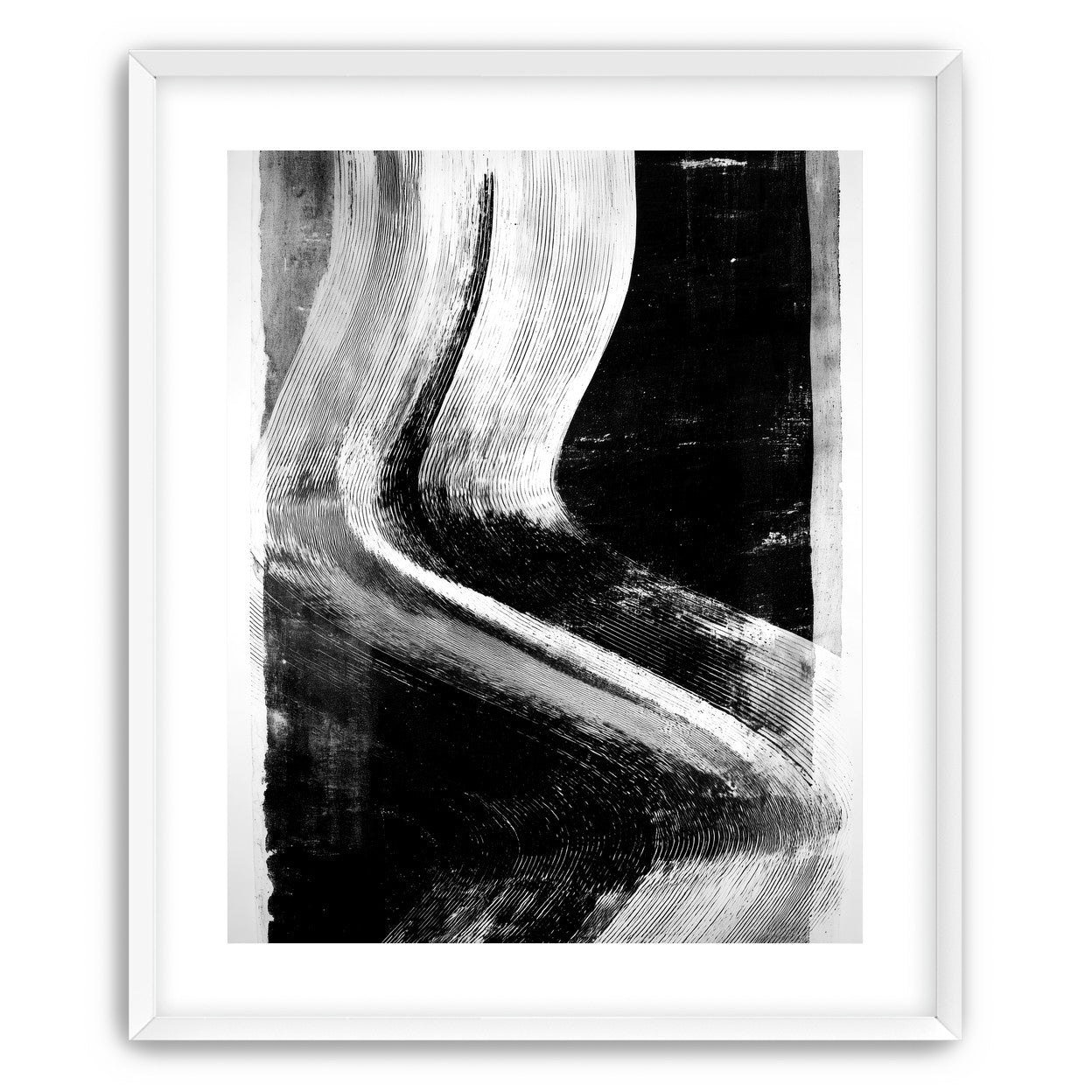 White sweep through black