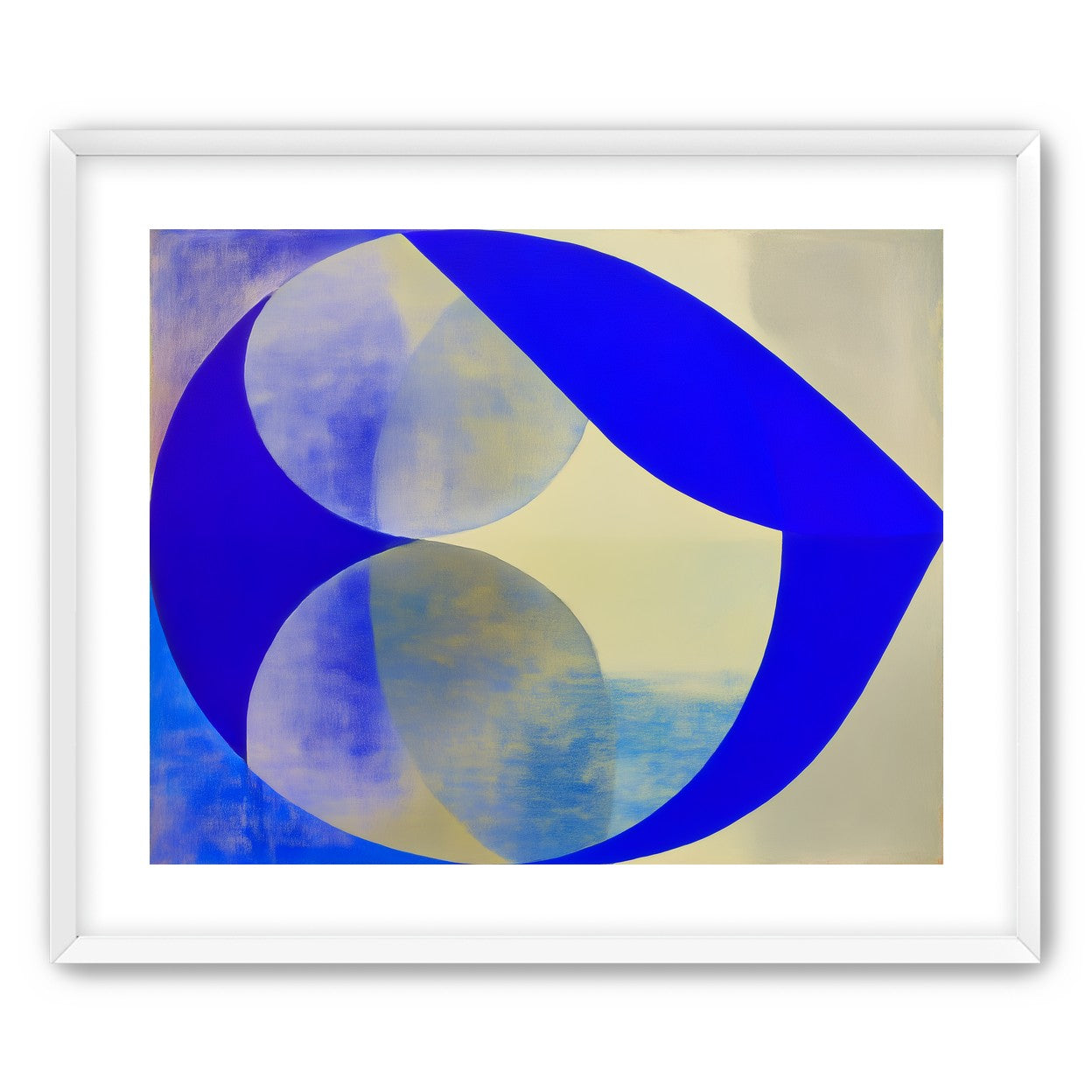 Cobalt loop on beige