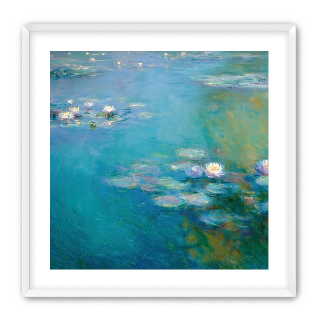 Still Water with Open Blossoms