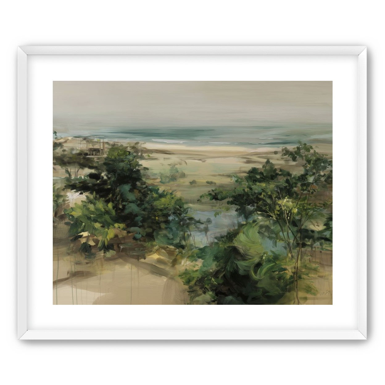 Coastal Dunes with Trees