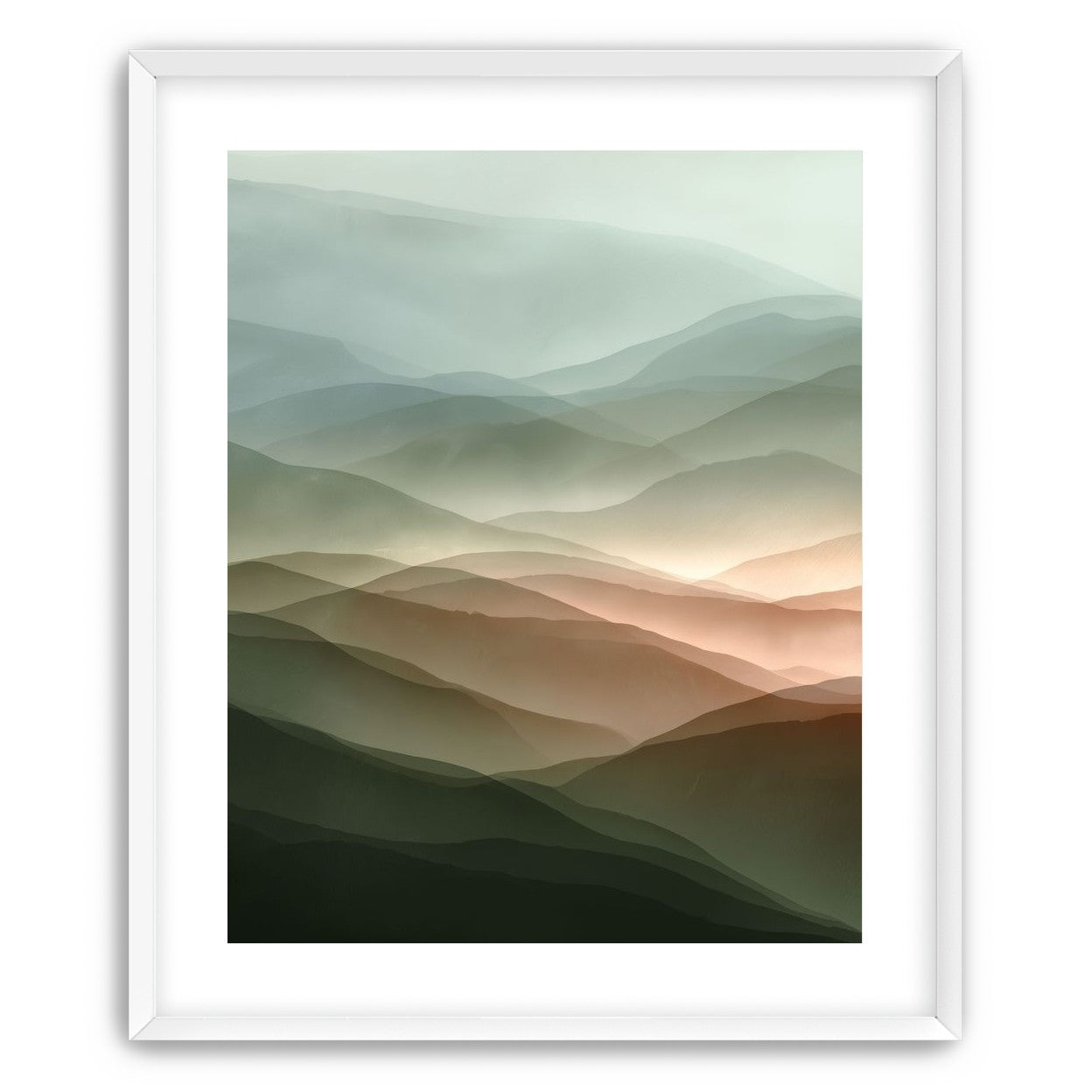 Mountains in Haze