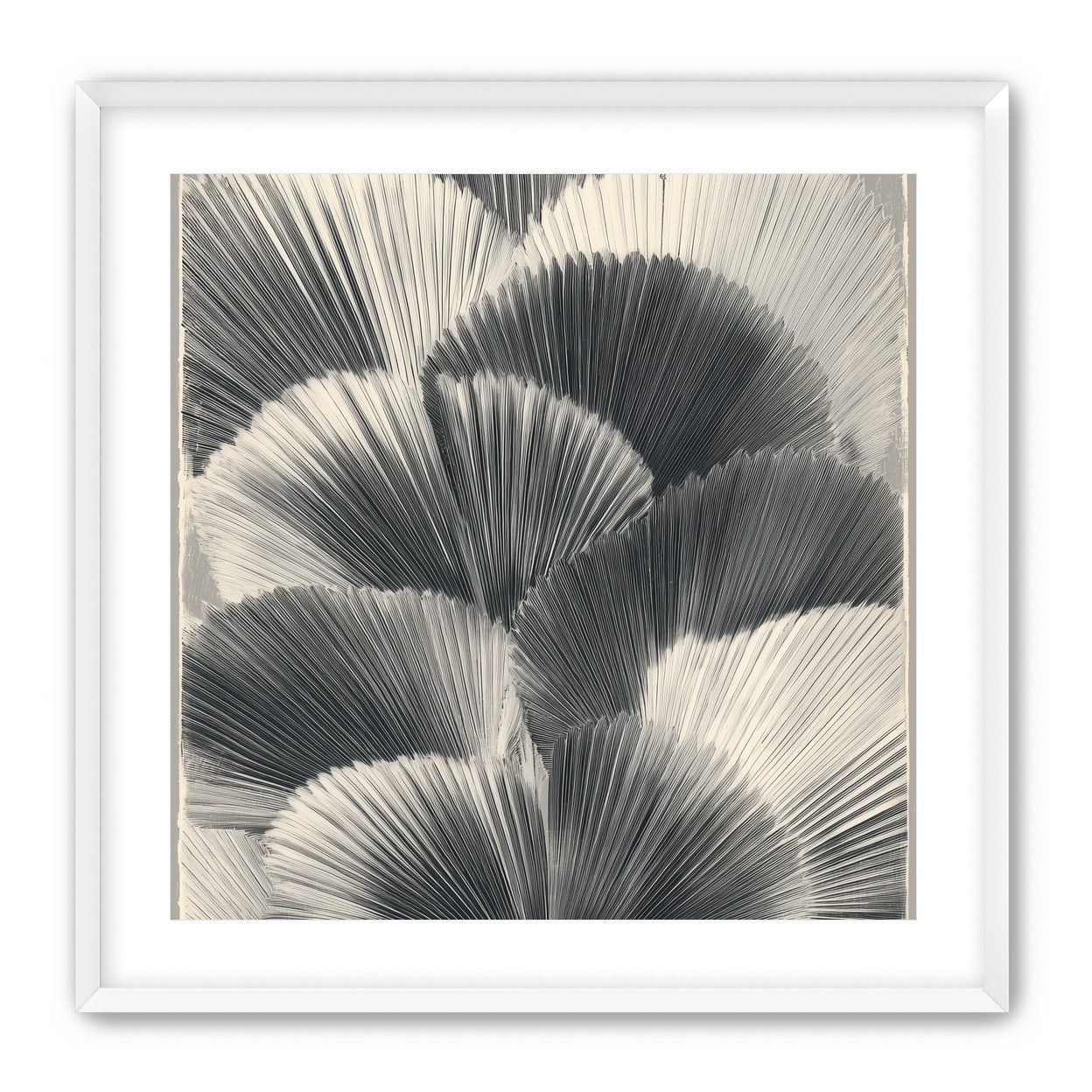 Ginkgo leaves in shadow