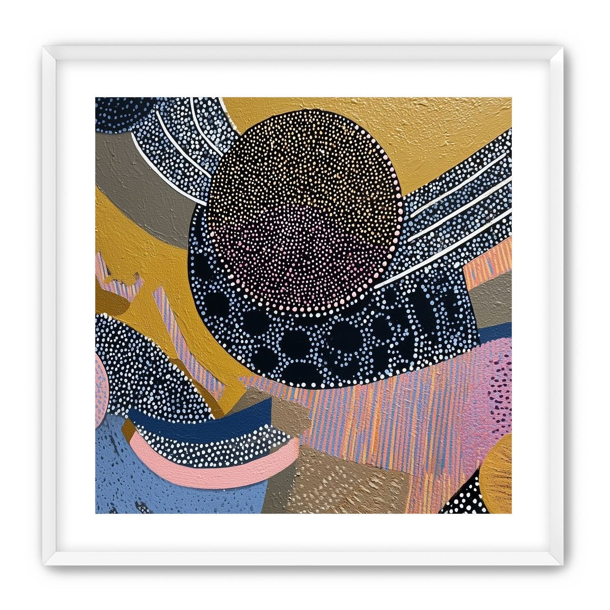 Ochre Ground with Layered Discs