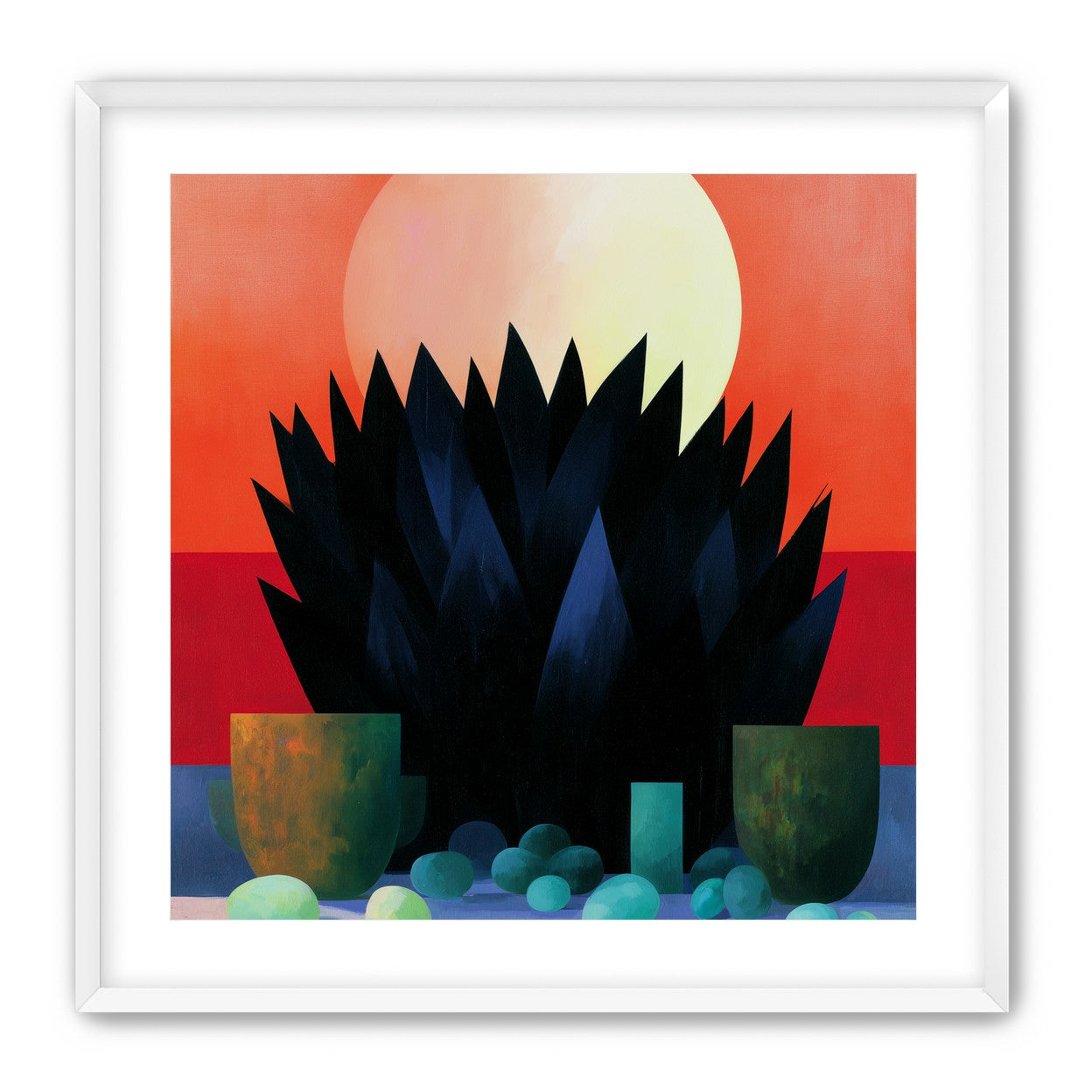 Fruit before the pale sun