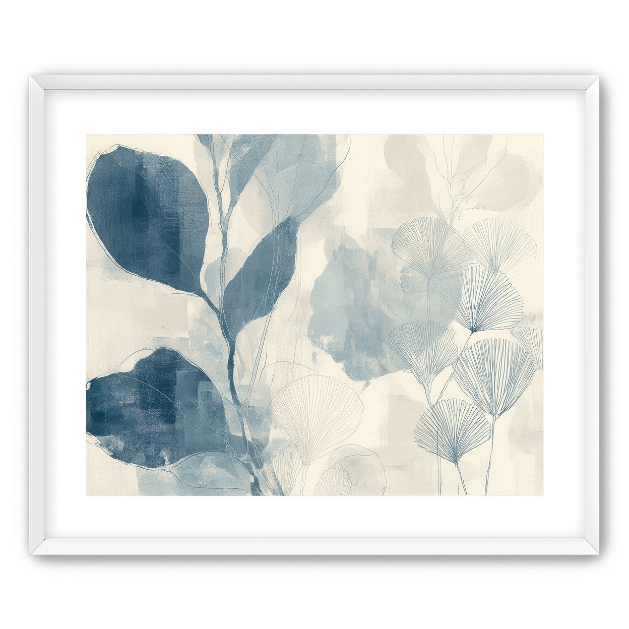 Pale leaves and fans