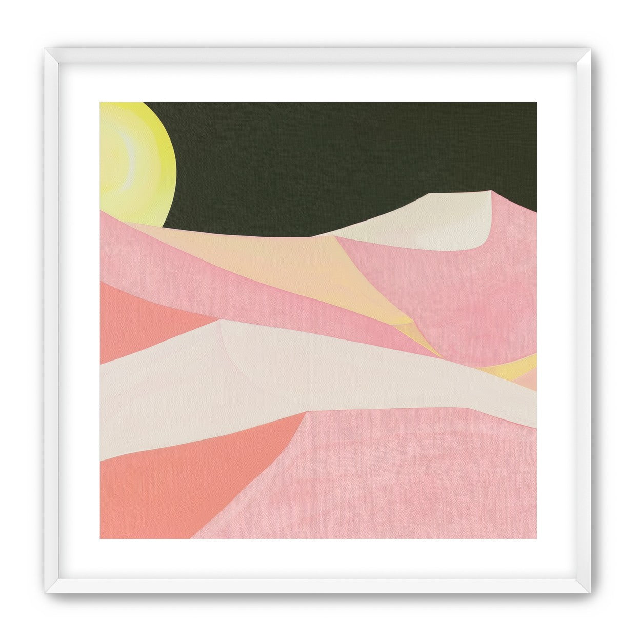 Sun over folded dunes
